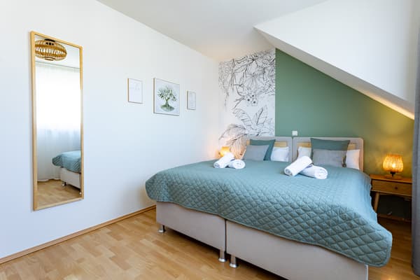 Schlafzimmer bereit zum entspannen
