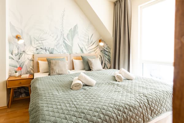 2. Schlafbereich mit Boxspringbetten