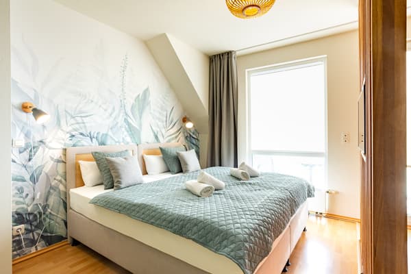 2. Schlafbereich mit hochwertigen Boxspringbetten